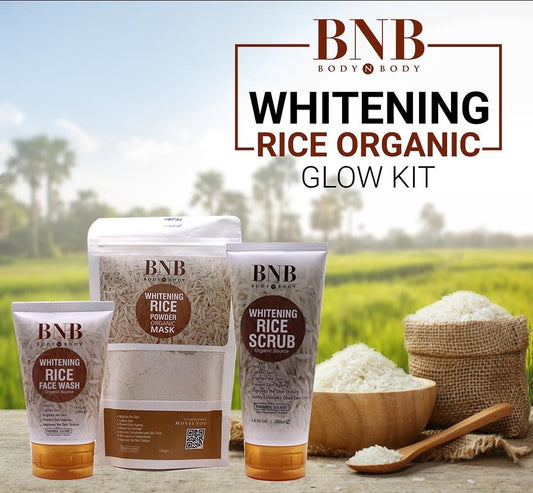 BNB Whitening Rice Organic Glow kit